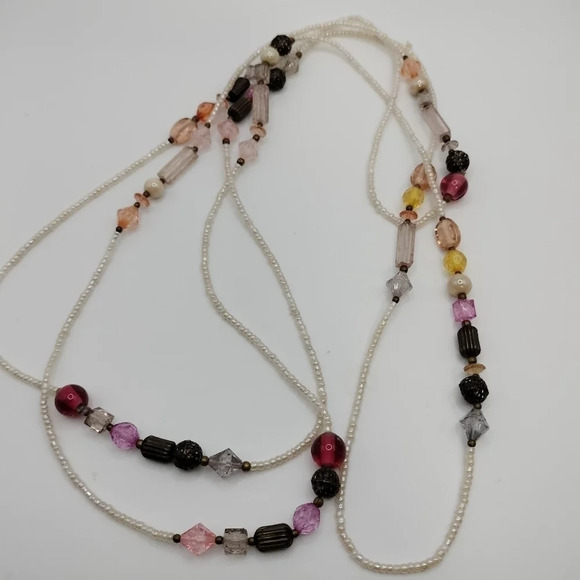 Versatile Mix Beads and Color Slip On Necklace - Picture 1 of 4